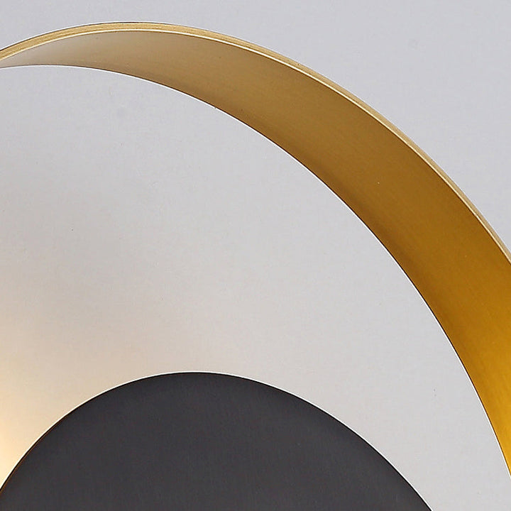 Nowoczesny Minimalistyczny Żelazny Pierścień Lampa Ścienna 1-Żarówkowa do Sypialni