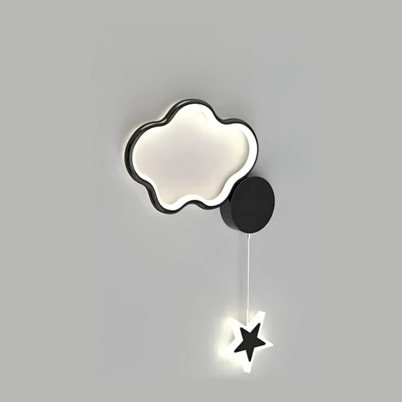 DreamLight | Magiczna Lampa Ścienna z Chmurami, Gwiazdami i Księżycem