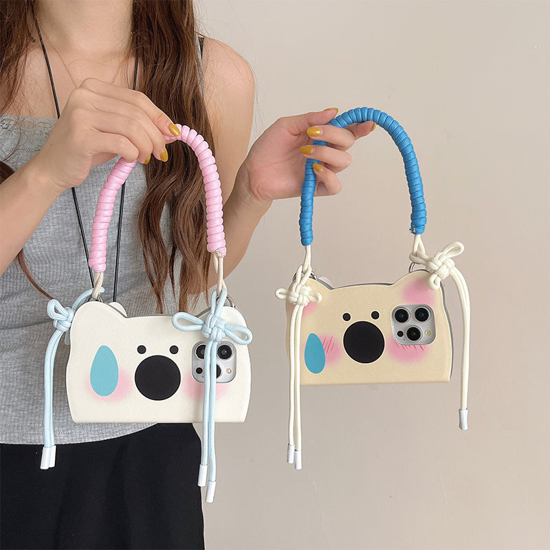Etui na telefon Flip-Phone w stylu Insta z rysunkiem Westie