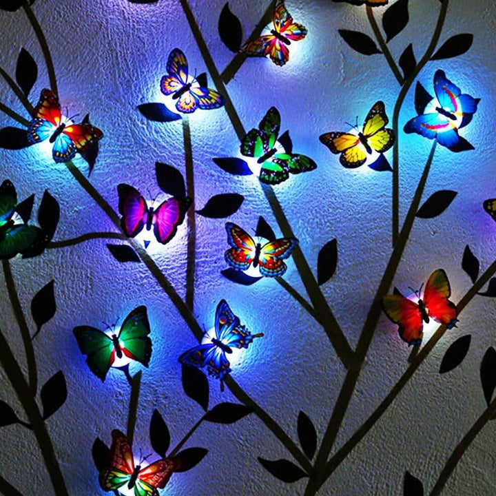 12-pack: LED dekoracja motyla nocna