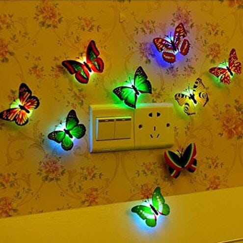 12-pack: LED dekoracja motyla nocna