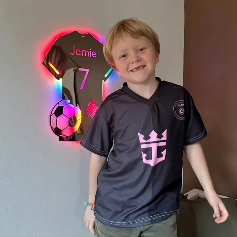 MirrorJersey | Regulowany sweter z LED-owym lustrem