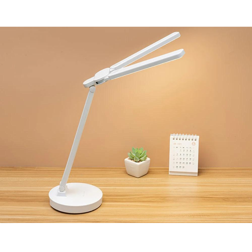 Regulowana Lampa do Czytania - Ładowalna, Przyciemniana z Miejscem na Telefon