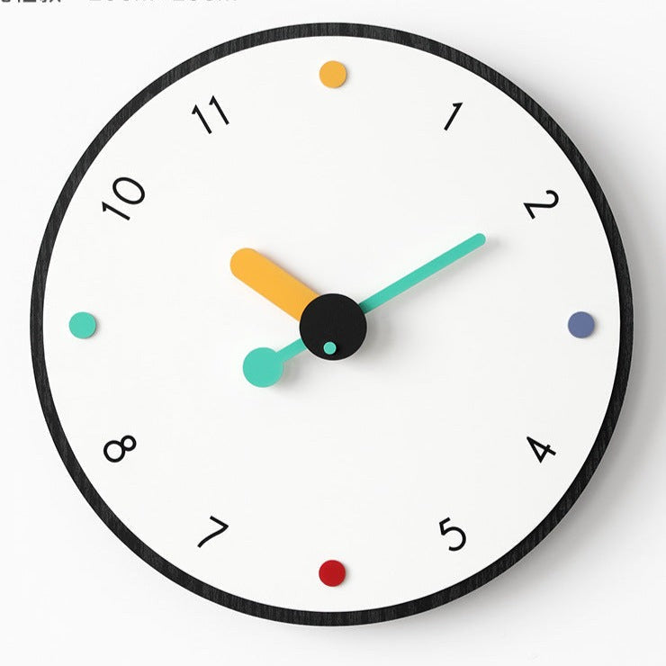 Artystyczny Minimalistyczny Cichy Zegar Ścienny
