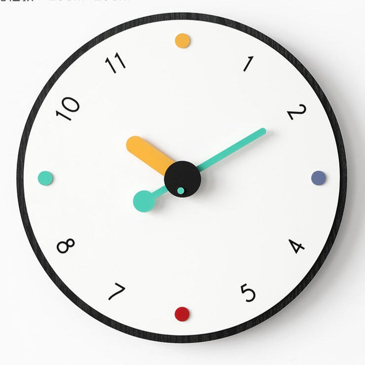 Artystyczny Minimalistyczny Cichy Zegar Ścienny