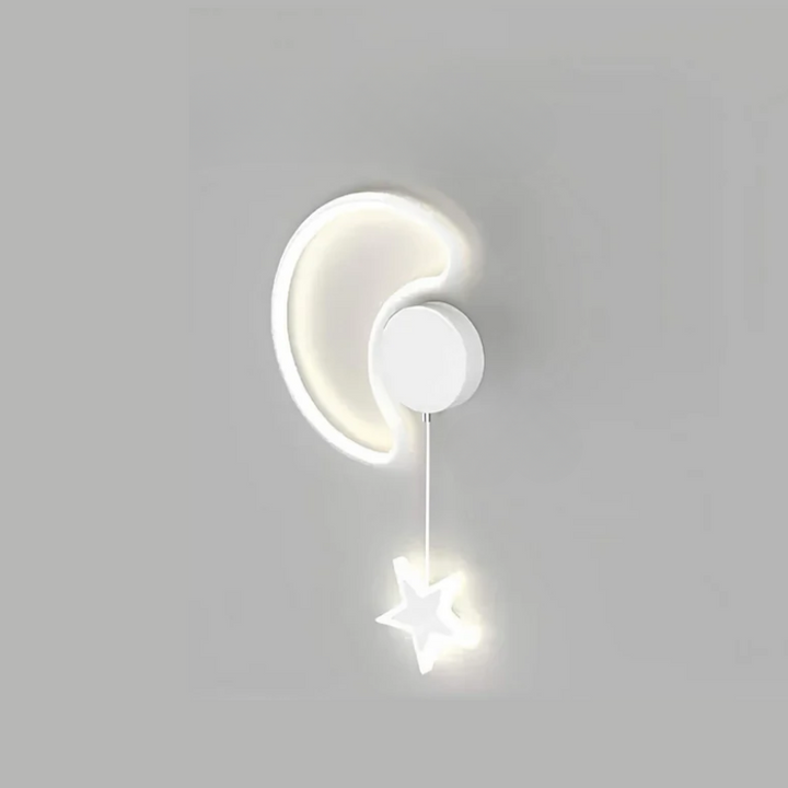 DreamLight | Magiczna Lampa Ścienna z Chmurami, Gwiazdami i Księżycem