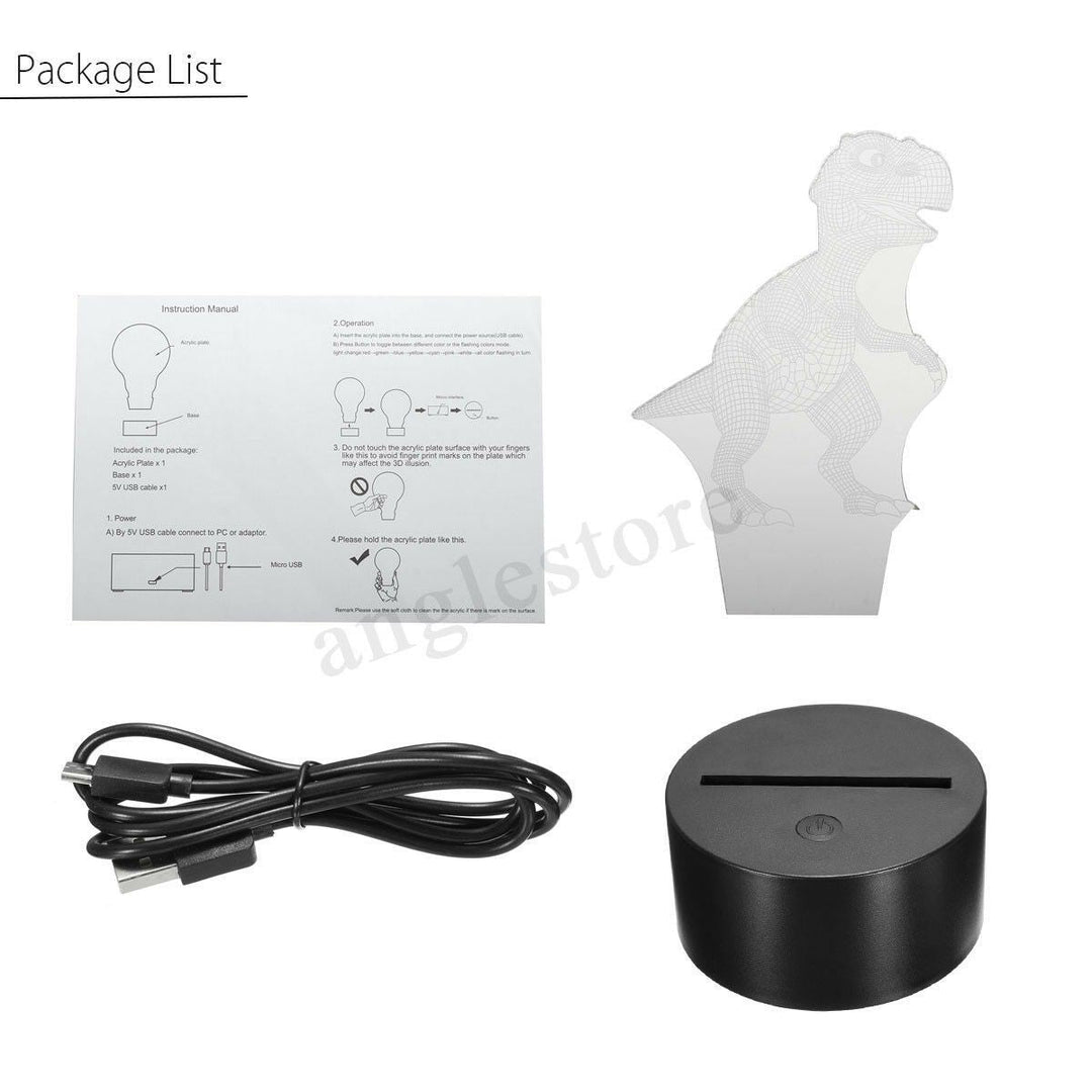 Lampka nocna Dinozaur - 3D Lampka Dinozaura - Lampka nocna T Rex