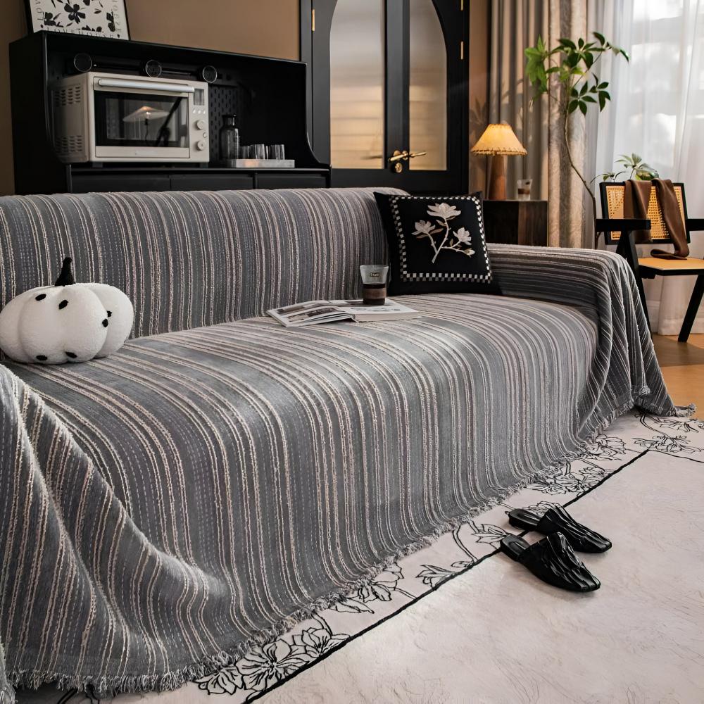 Pokrowiec na Sofę z Chenille w Regal Stripes