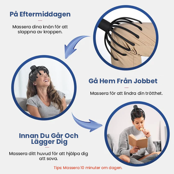 Masażer Głowy w Kształcie Ośmiornicy
