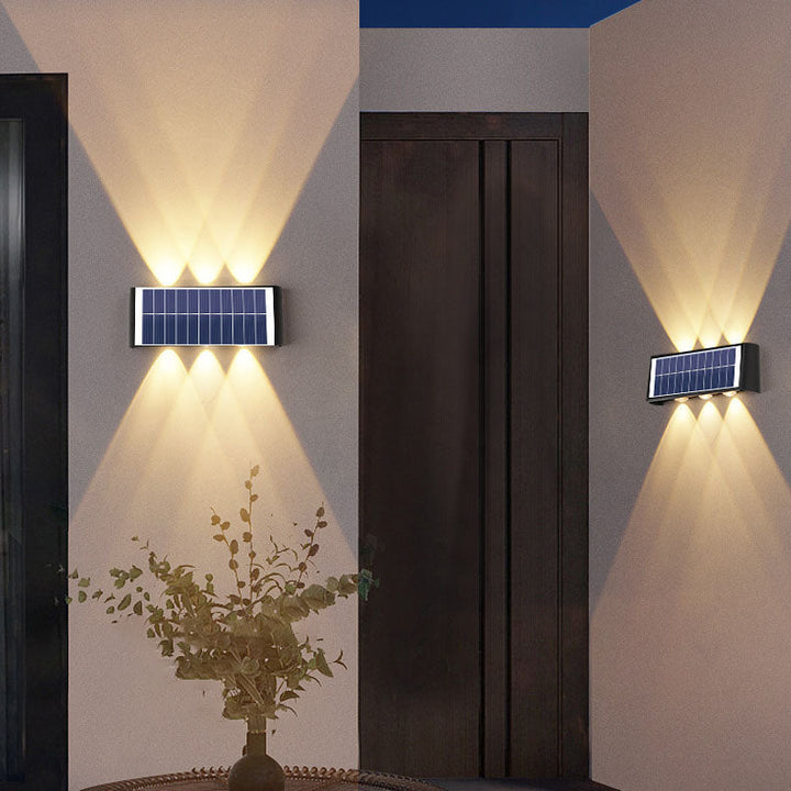 Nowoczesna Prostota Solarna Wodoodporna Prostokątna Lampa LED z ABS PMMA do Użytku Zewnętrznego