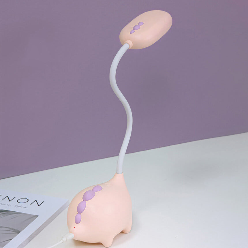 Ładowana lampa biurkowa LED z dinozaurem w kreskówkowym stylu, dbająca o wzrok