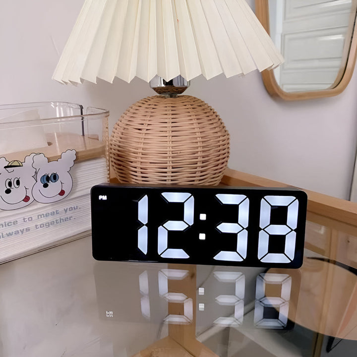 Cyfrowy Budzik Lustrzany LED