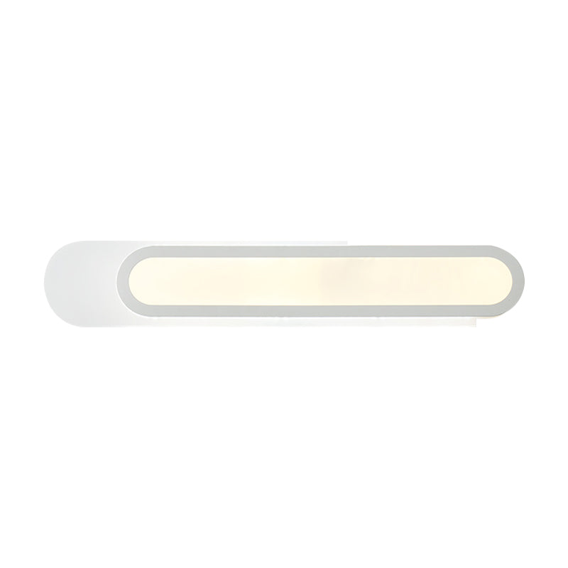 Lampa LED do lustra łazienkowego z prostokątnym akrylowym kloszem, białe kinkiety na ścianę w ciepłym/białym świetle, szerokość 12"/18"/20"