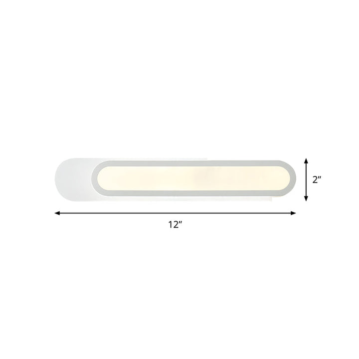Lampa LED do lustra łazienkowego z prostokątnym akrylowym kloszem, białe kinkiety na ścianę w ciepłym/białym świetle, szerokość 12"/18"/20"