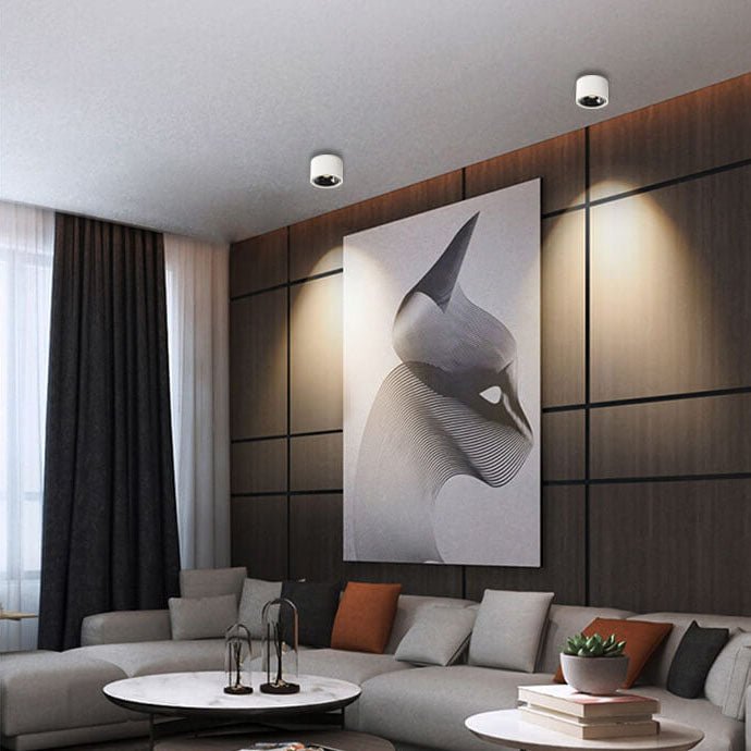 Origo Minimalistyczna Lampa sufitowa LED - Regulowana Okrągła Lampa wpuszczana