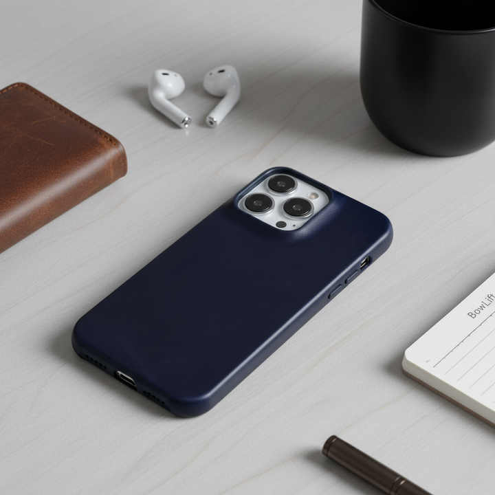 Etui z prawdziwej skóry olejowej na Apple iPhone