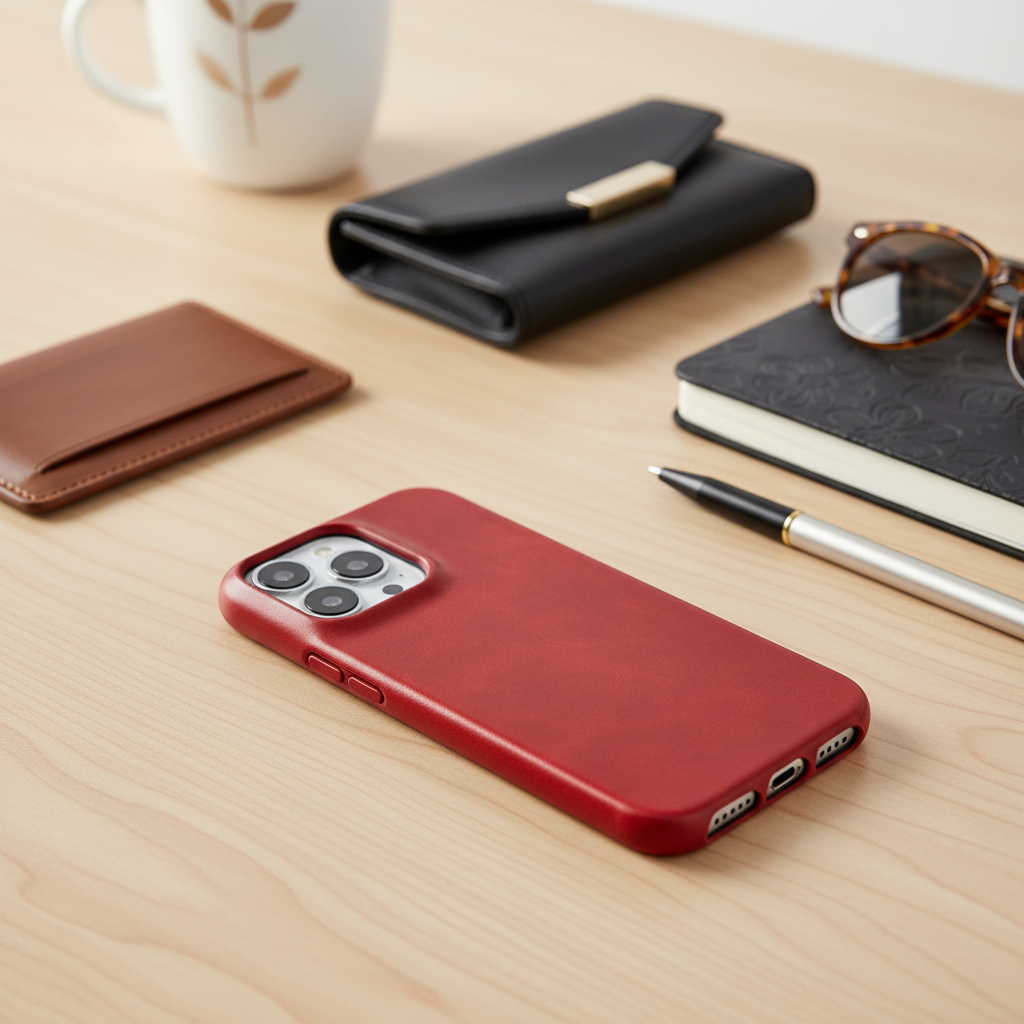Etui z prawdziwej skóry olejowej na Apple iPhone