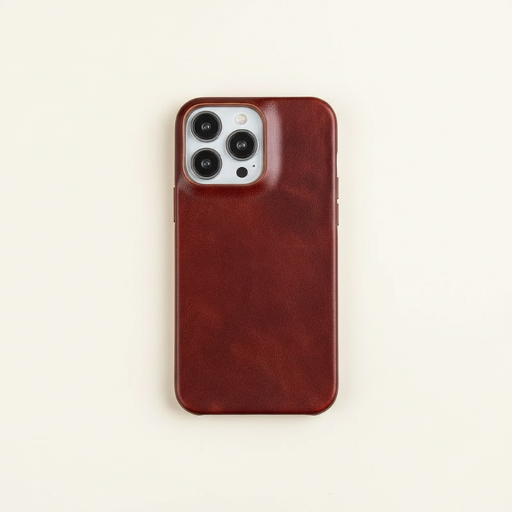 Etui z prawdziwej skóry olejowej na Apple iPhone