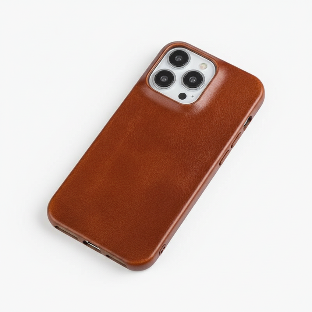 Etui z prawdziwej skóry olejowej na Apple iPhone