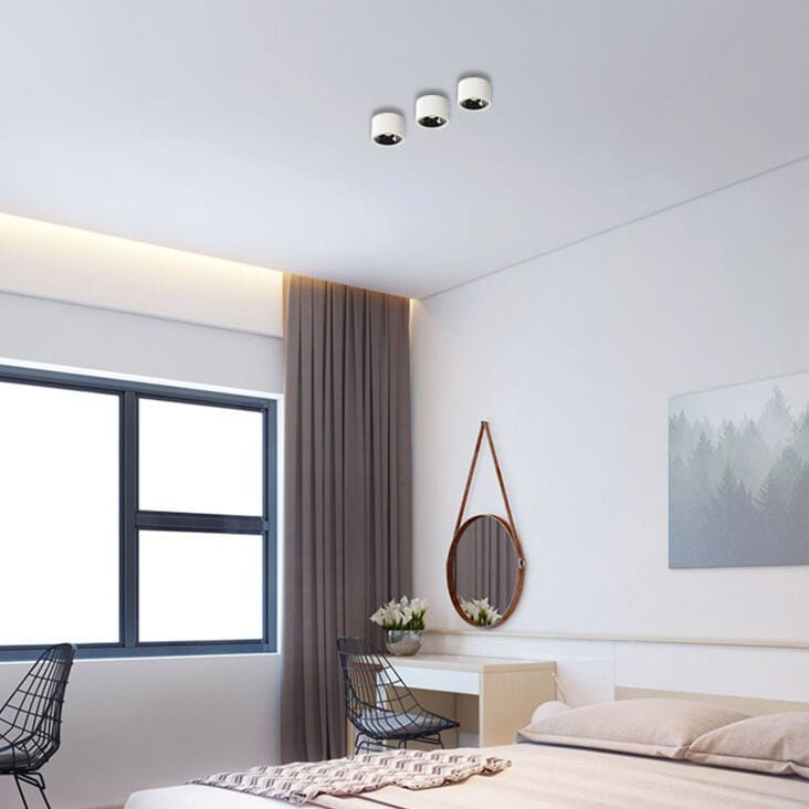 Origo Minimalistyczna Lampa sufitowa LED - Regulowana Okrągła Lampa wpuszczana