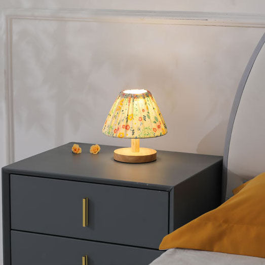 Nowoczesna Minimalistyczna Kreatywna Żelazna Lampa Stołowa w Kształcie Kwiatu 1-Lampowa