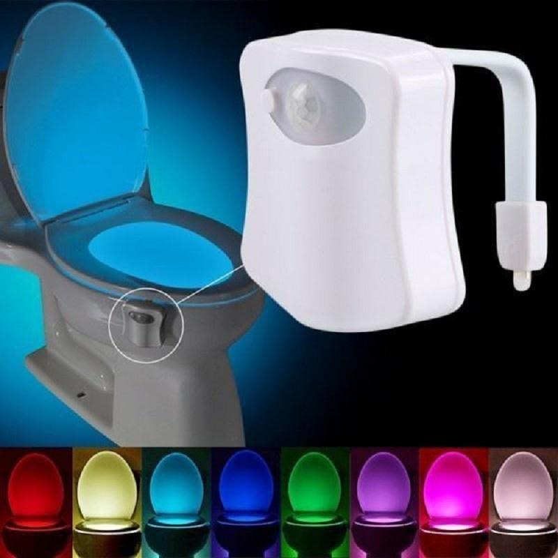 Czujnik Światła na Pokrywie Toalety - Wielofunkcyjna Nocna Lampa Toaletowa