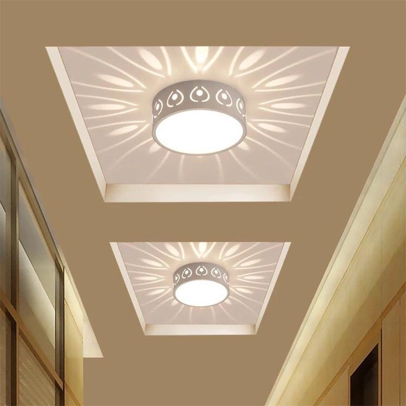 Stylowa nowoczesna lampa sufitowa LED do wejścia, korytarza i balkonu