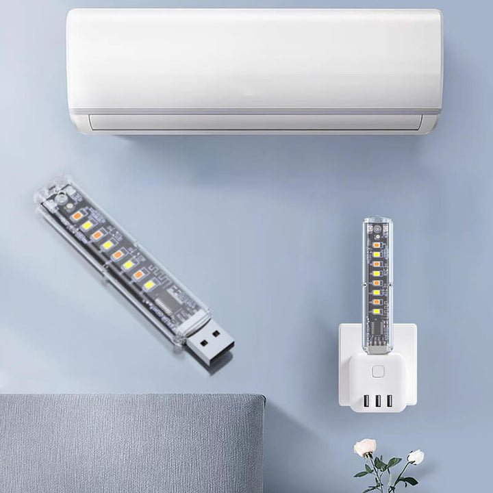 Sztuczna inteligencja Nocna Lampa Klimatyzacja Kontrola Głosu