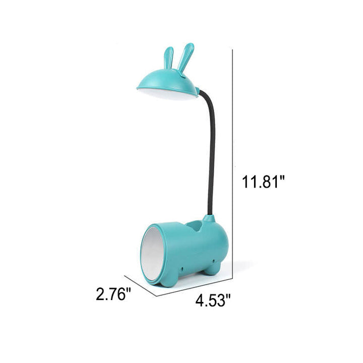 Kreatywna Lampa Biurkowa LED w Kształcie Królika z Dotykowym USB