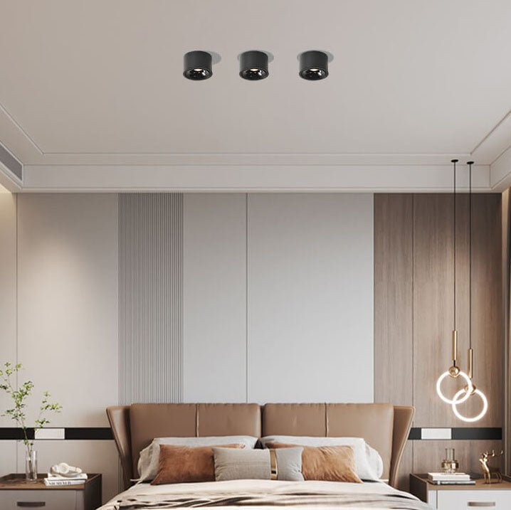 Origo Minimalistyczna Lampa sufitowa LED - Regulowana Okrągła Lampa wpuszczana