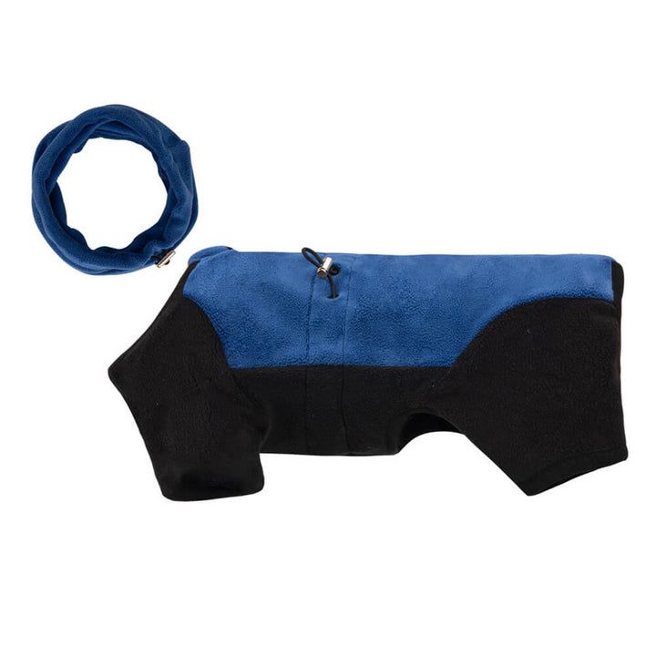 Pełna Ochrona Polarowy Fleece Dla Psów z Odczepianym Kołnierzem