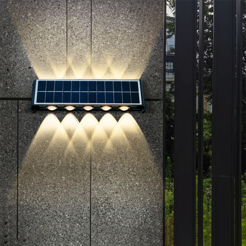 Nowoczesna Prostota Solarna Wodoodporna Prostokątna Lampa LED z ABS PMMA do Użytku Zewnętrznego