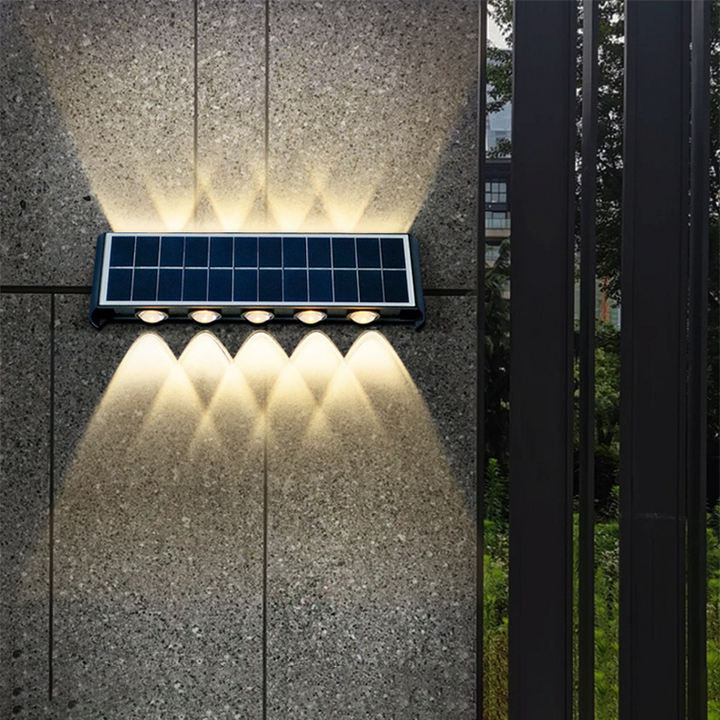 Nowoczesna Prostota Solarna Wodoodporna Prostokątna Lampa LED z ABS PMMA do Użytku Zewnętrznego