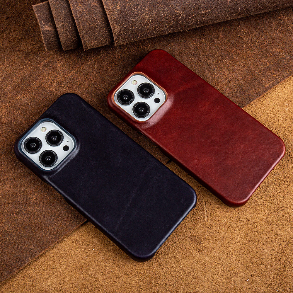 BowLtt|Premium Skórzana Etui na iPhone (Materiał: Skóra bydlęca najwyższej jakości; Grubość: 1.2mm; Zastosowanie: Ochrona przed upadkiem, Użytek biznesowy i luksusowy na co dzień)