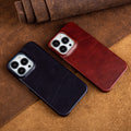BowLtt|Premium Skórzana Etui na iPhone (Materiał: Skóra bydlęca najwyższej jakości; Grubość: 1.2mm; Zastosowanie: Ochrona przed upadkiem, Użycie biznesowe i luksusowe na co dzień)