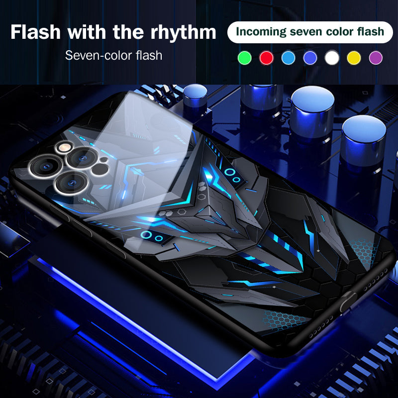 Fajny Mecha Apple Smart Flash Etui na Telefon