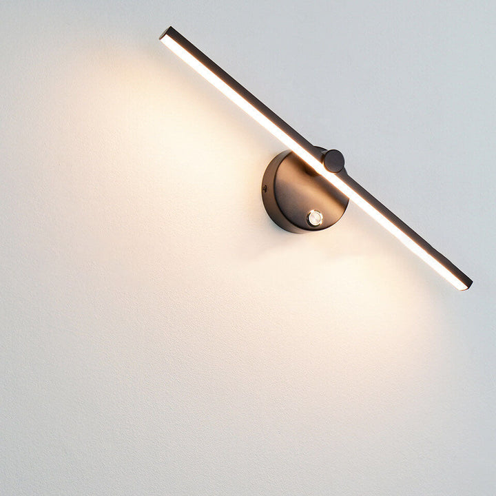Nordycki Minimalistyczny Aluminiowy Długi Włącznik LED Lampa Lustro Ścienne