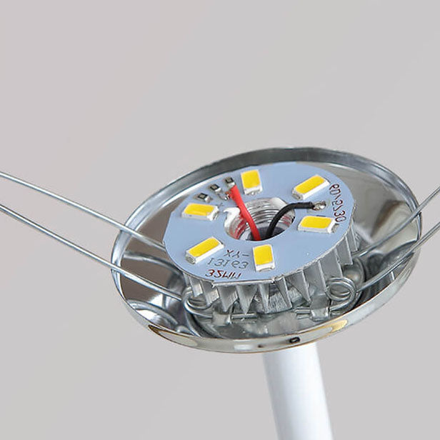 Nordycka Vintage Lampa Stołowa z Tkaniny i Litego Drewna LED