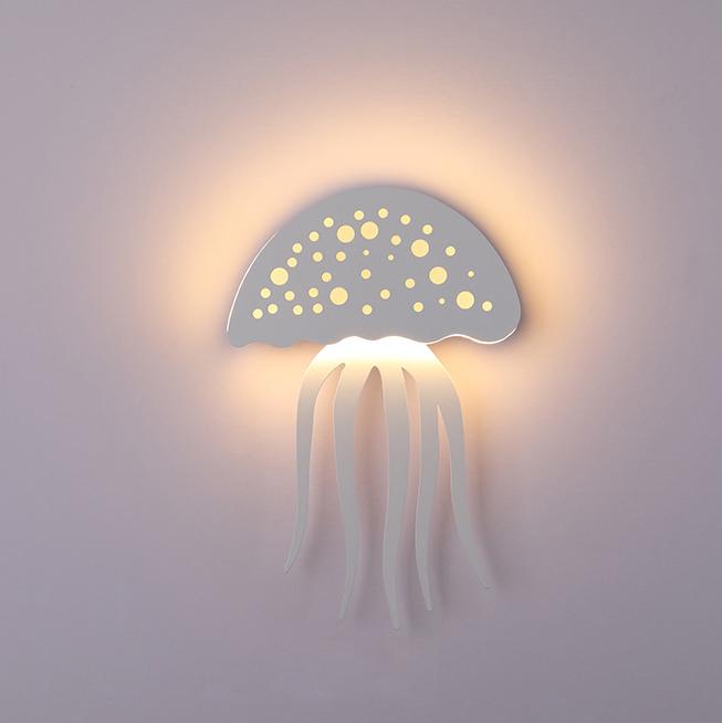 Nowoczesna kreatywna lampa ścienna LED w kształcie meduzy z jednym źródłem światła