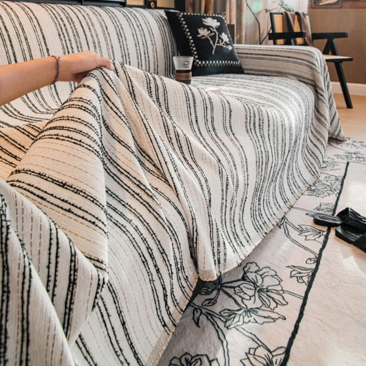 Pokrowiec na Sofę z Chenille w Regal Stripes