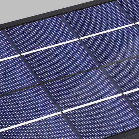 Nowoczesna Minimalistyczna Prostokątna Lampa LED Solarna PC na Zewnątrz do Oświetlenia Patio