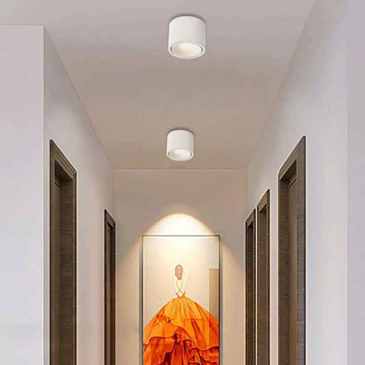 Origo Minimalistyczna Lampa sufitowa LED - Regulowana Okrągła Lampa wpuszczana