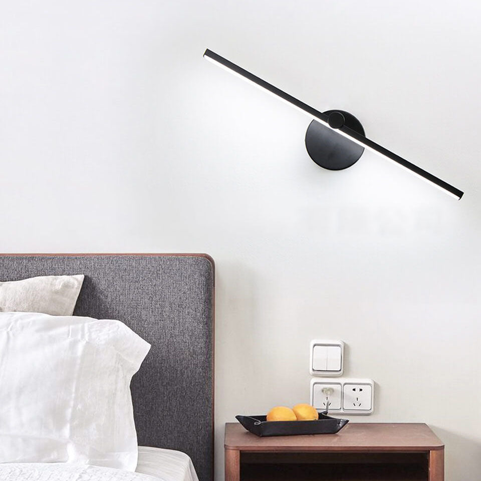 Nordycki Minimalistyczny Aluminiowy Długi Włącznik LED Lampa Lustro Ścienne