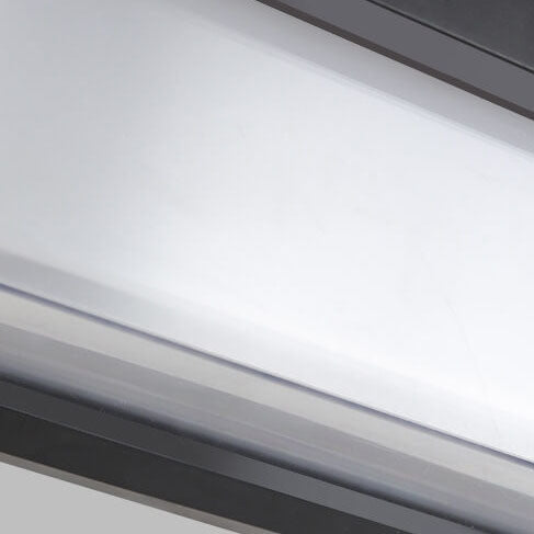 Nowoczesna Minimalistyczna Prostokątna Lampa LED Solarna PC na Zewnątrz do Oświetlenia Patio