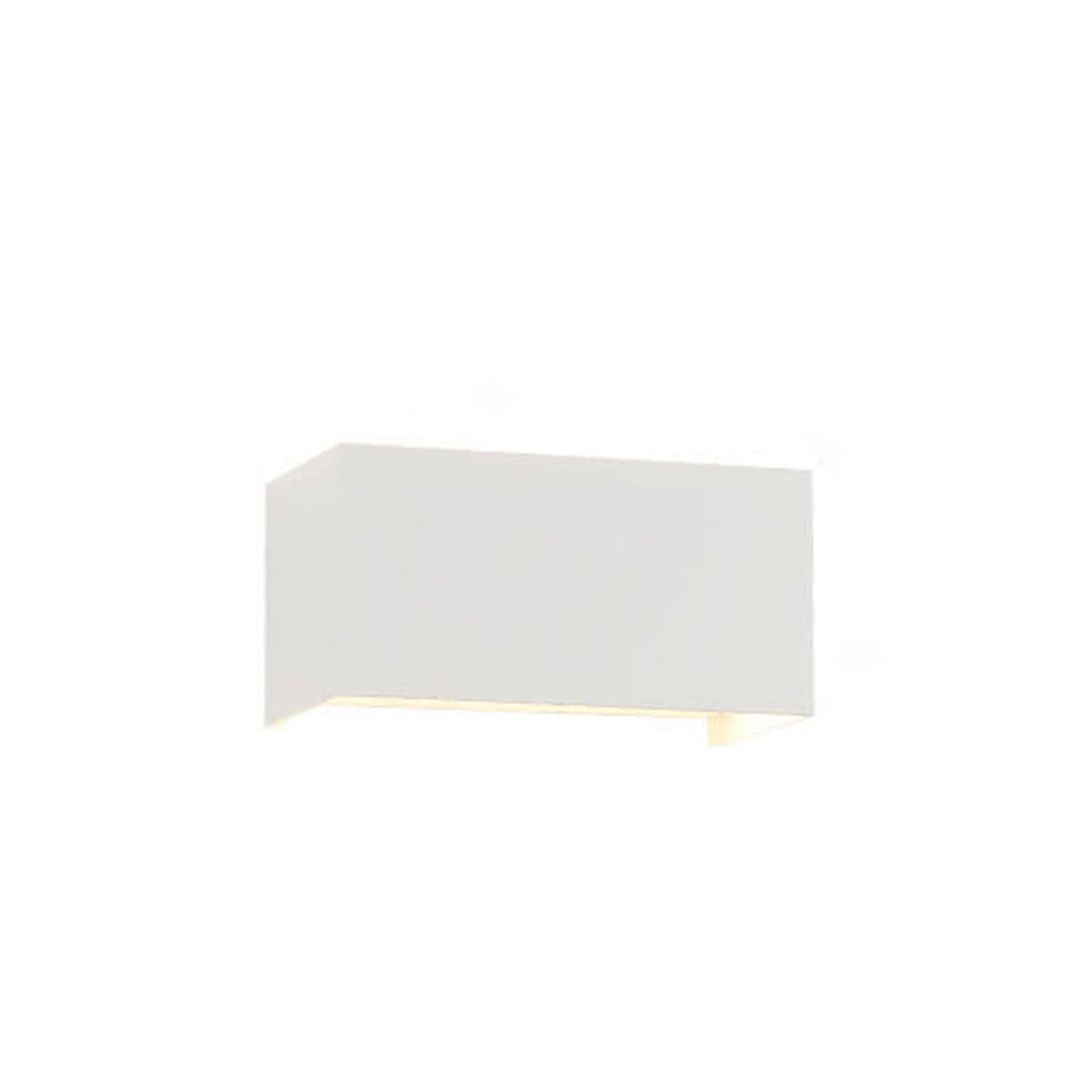 Nowoczesna wodoodporna prostokątna lampa LED na ścianę do użytku zewnętrznego z oświetleniem górnym i dolnym
