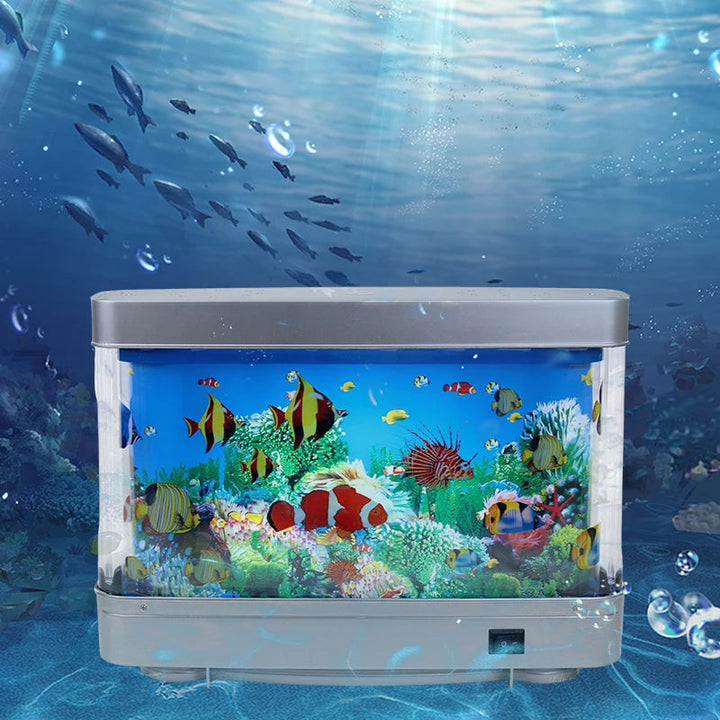 Wirtualny Oceaniczny Stolikowy Akwarium z LED Nocną Lampką