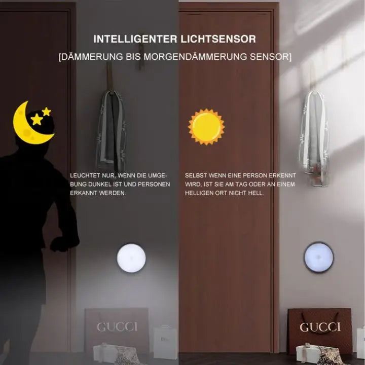 Ładowalna LED Nocna Lampa z Czujnikiem Ruchu