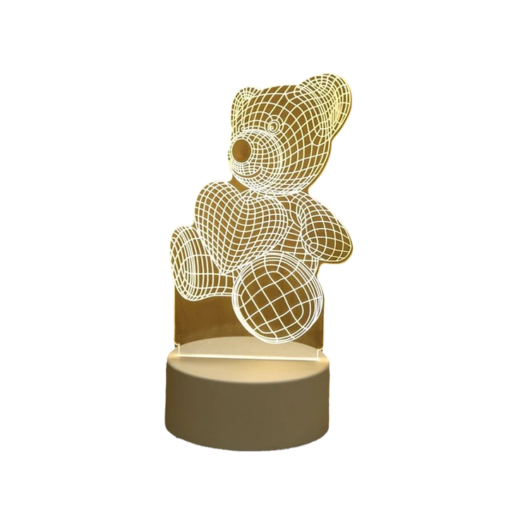 3D Nocna Lampa Usb