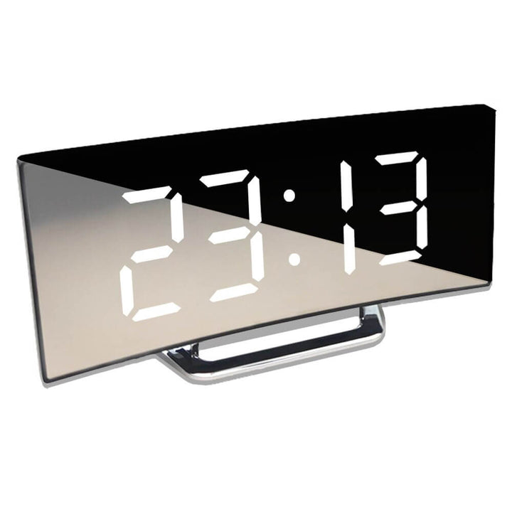 Zakrzywiony Cyfrowy Budzik LED - Rass
