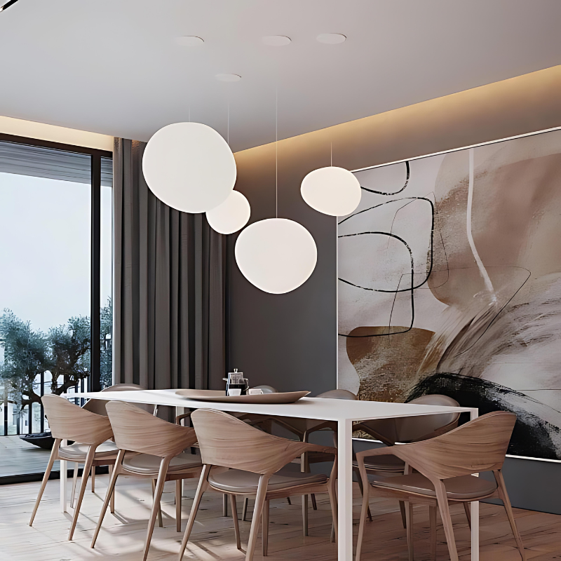 Elegancka Lampa Wisząca z Szklanymi Kamieniami